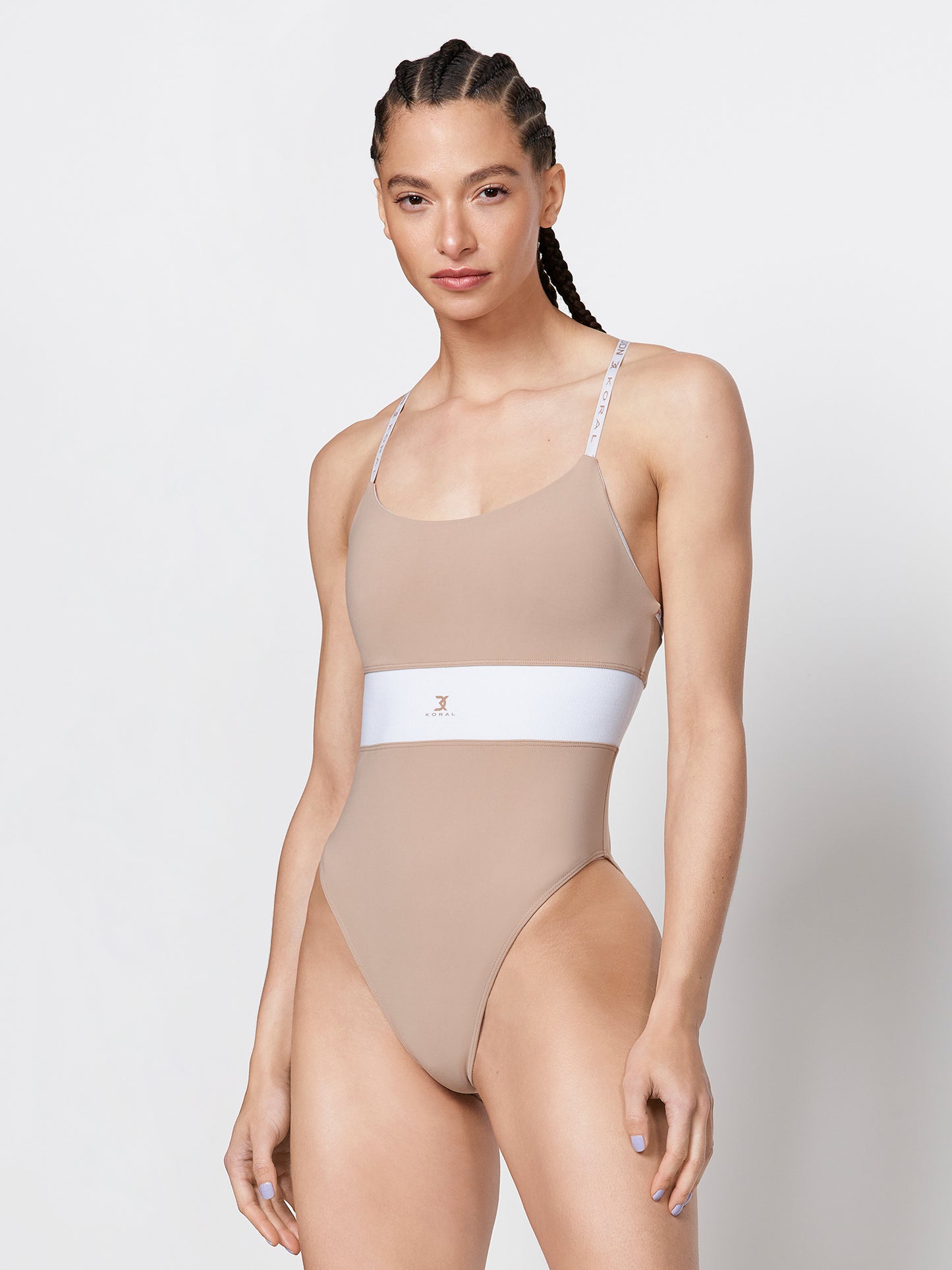 Nova Blackout® Bodysuit - Portobello/White