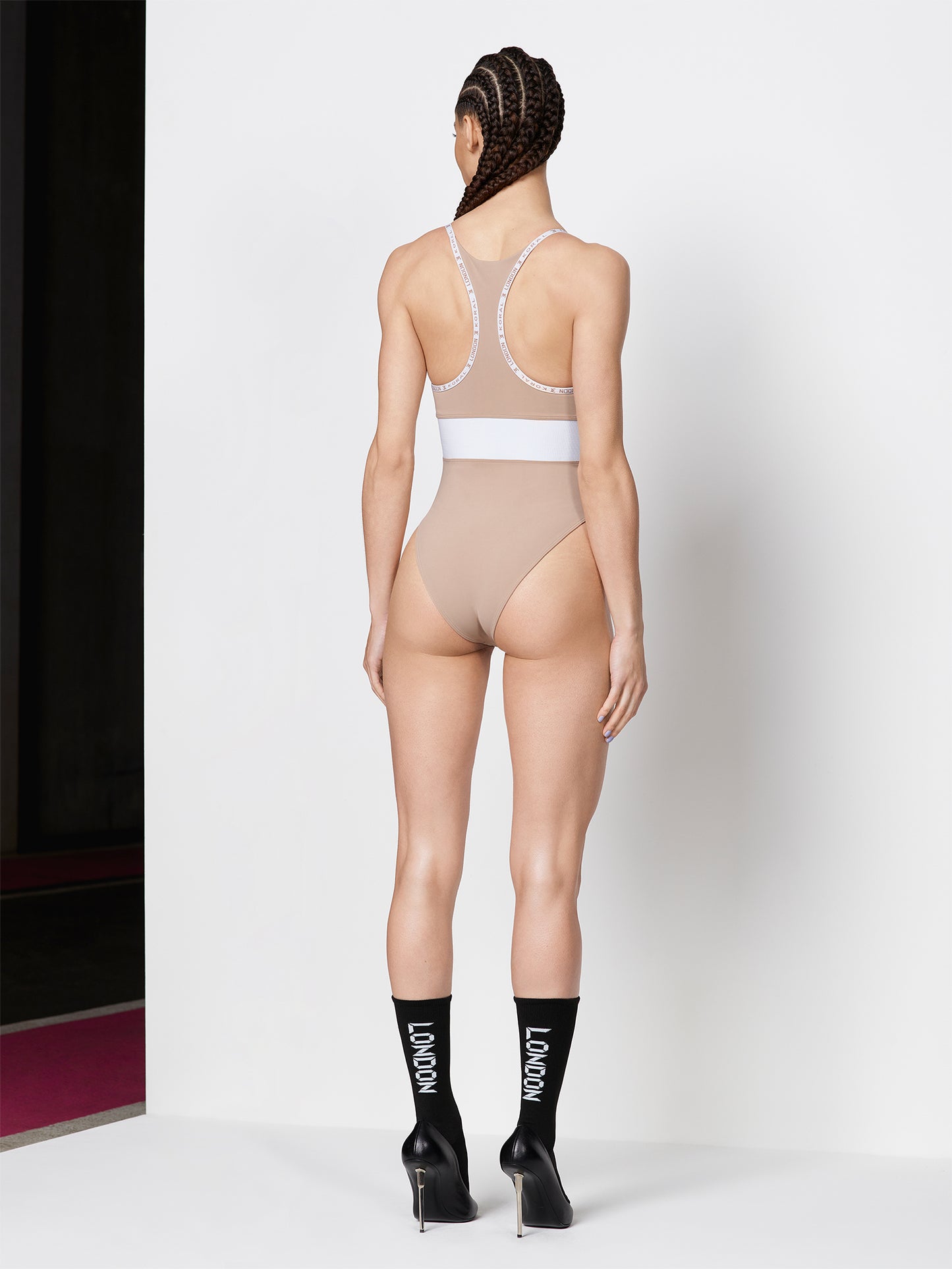 Nova Blackout® Bodysuit - Portobello/White