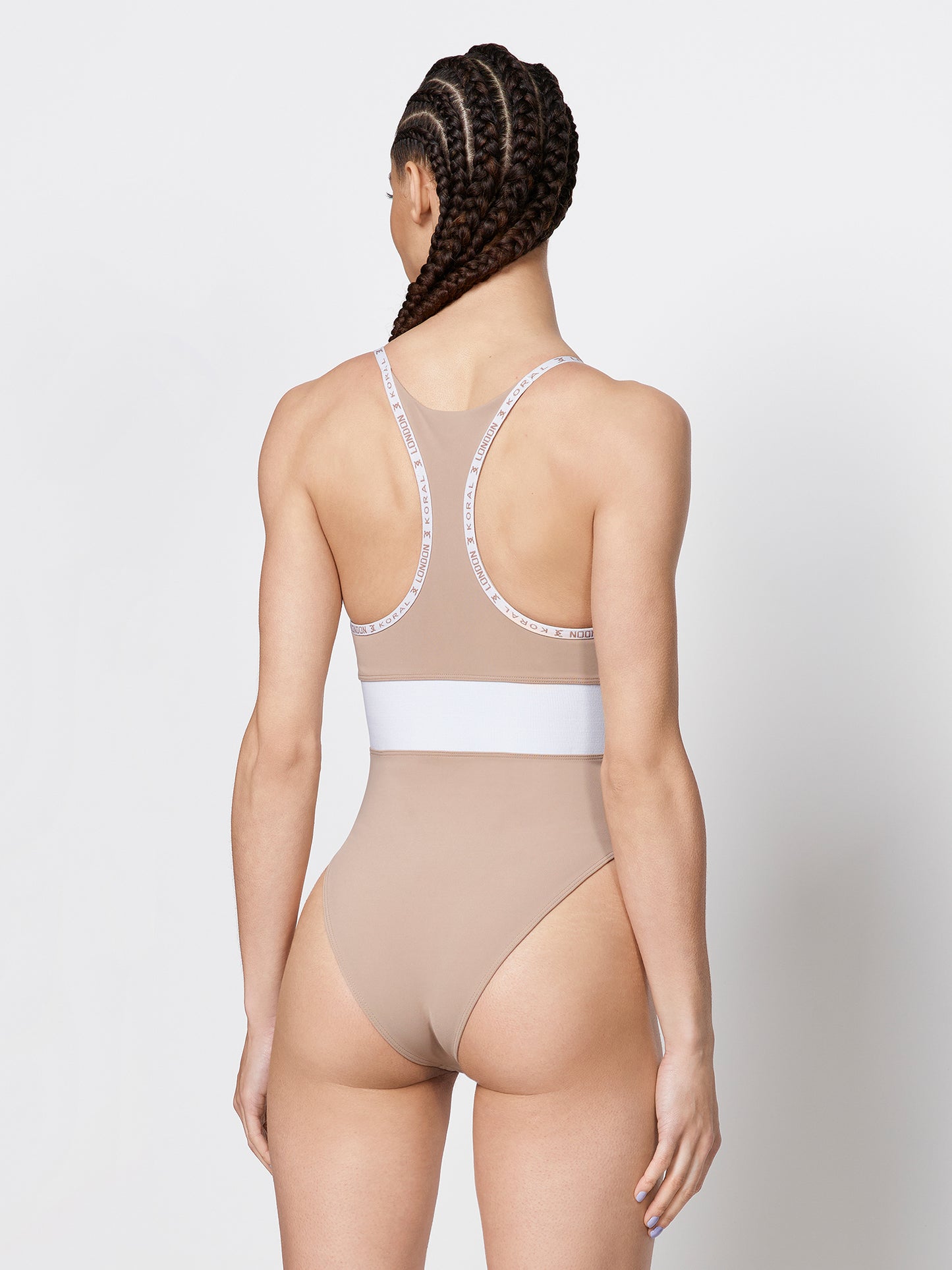Nova Blackout® Bodysuit - Portobello/White