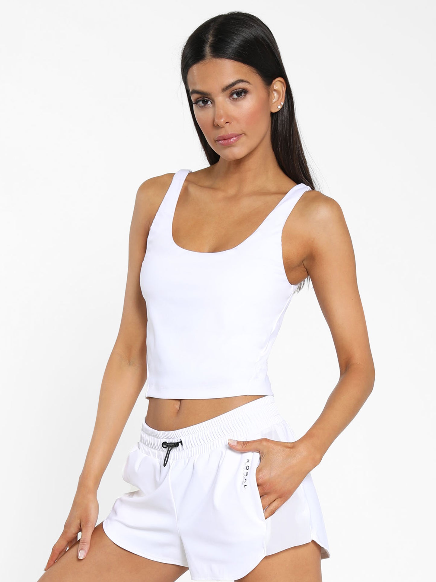 Korra Blackout® Crop Top - White