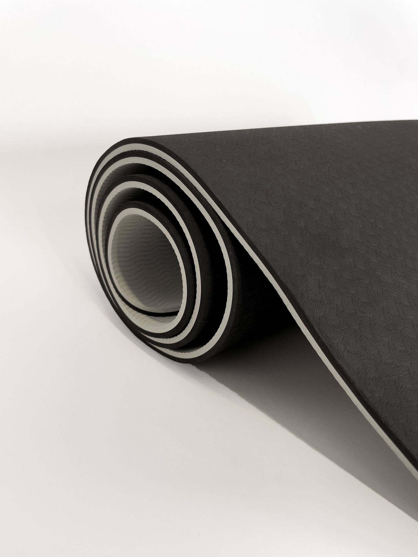 Two Tone Exercise Mat - Black/Gray