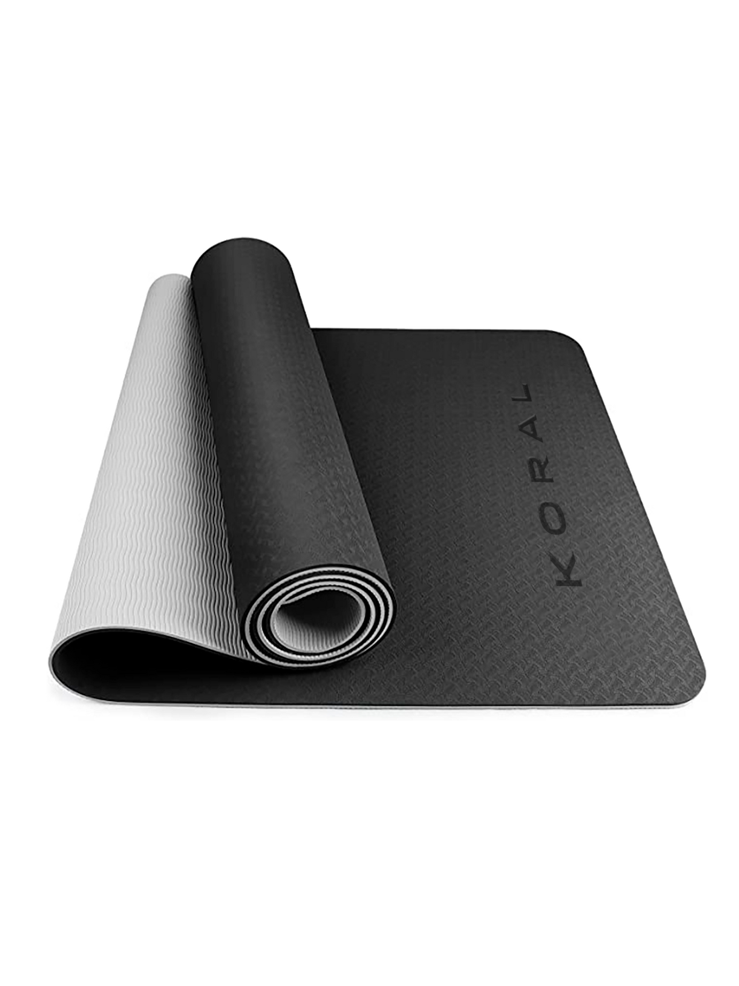 Two Tone Exercise Mat - Black/Gray