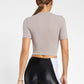 Baby Tee Crepe Crop Top - Alvarado