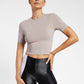 Baby Tee Crepe Crop Top - Alvarado
