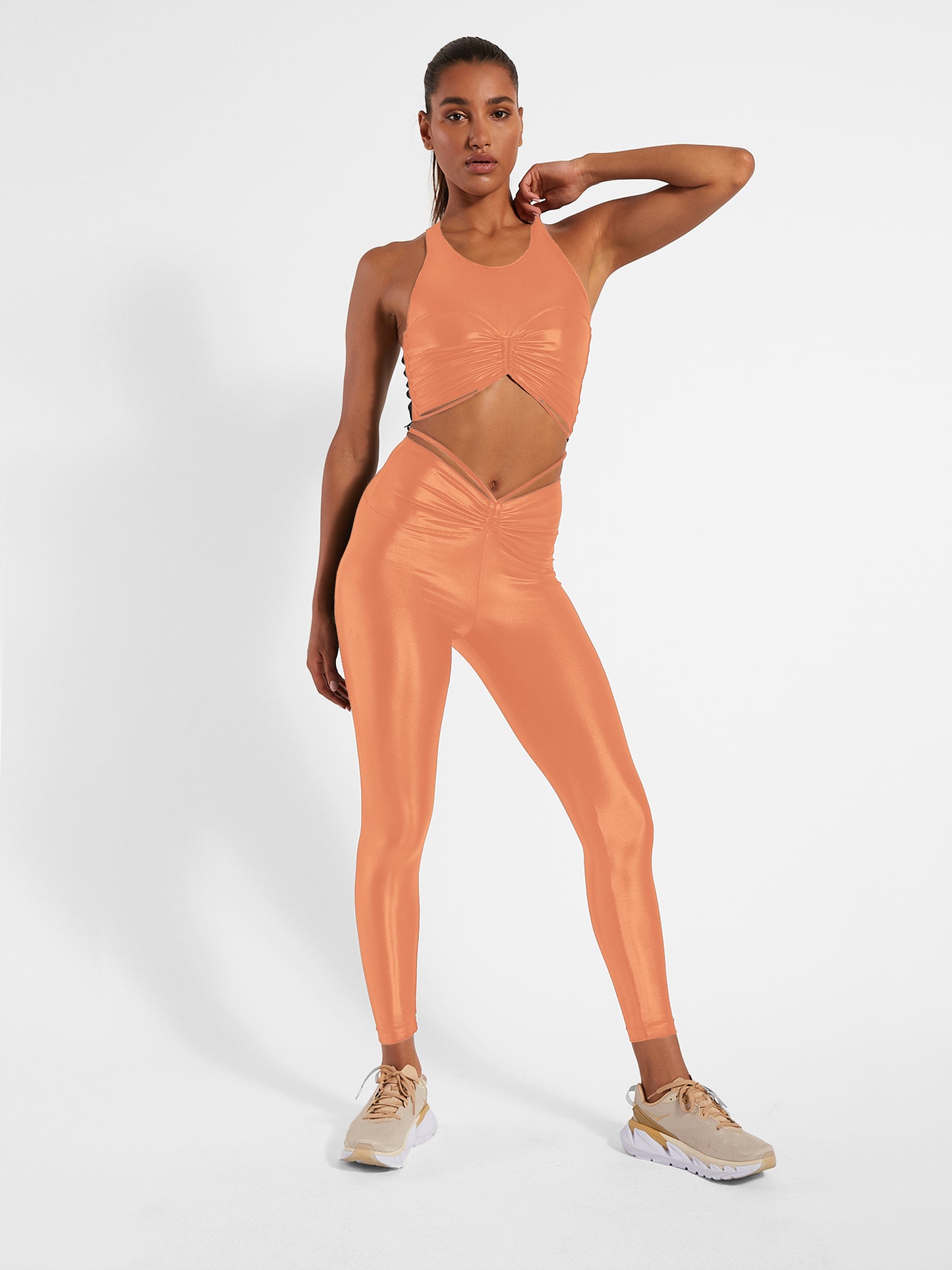 Meghan Infinity® High Rise Legging - Cosmo Orange
