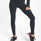 Exceed Rib High Rise Legging - Black