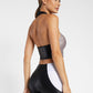 Form Infinity® Halter Crop - Black/Alvarado
