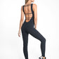 Jet Rib Jumpsuit - Black