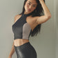 Form Infinity® Halter Crop - Black/Alvarado