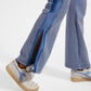 Katylyn Redford High Rise Flare - Lapis Blue/White