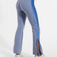 Katylyn Redford High Rise Flare - Lapis Blue/White