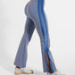 Katylyn Redford High Rise Flare - Lapis Blue/White