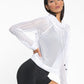 Pump Open Mesh Pullover - White