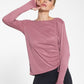 Trade Marlow Long Sleeve Crop Top - Rosewood